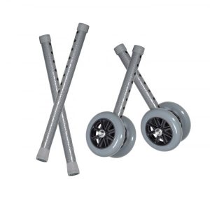 5″ Bariatric Walker Wheels, Combo Pack