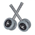 5″ Bariatric Walker Wheels with Two Sets of Rear Glides