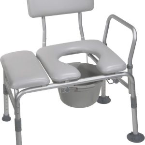 Combination Padded Transfer Bench or Commode