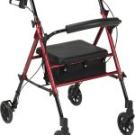 Adjustable Height Rollator with 6″ Wheels