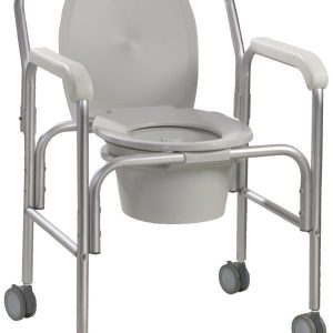 Aluminum Commode with Wheels