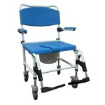 Bariatric Aluminum Rehab Shower Commode Chair 2