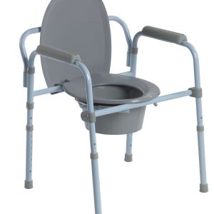Folding Steel Commode