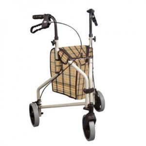 Winnie Lite Supreme-Go Lite 3 Wheel Aluminum Rollators, 7.5″ Casters with Loop Locks